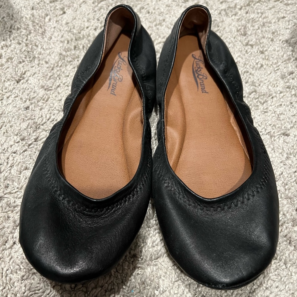 Lucky Brand Emma ballet flat size 9.5 excellent condition
